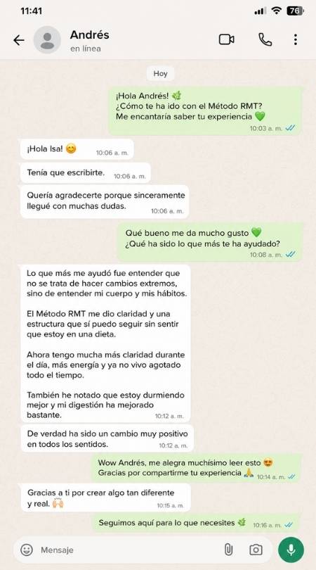 Testimonio RMT